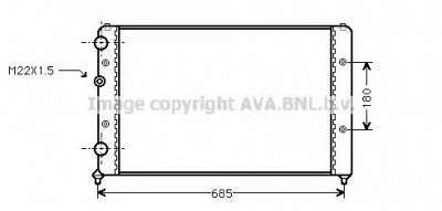 AVA QUALITY COOLING st2031 -  Радиатор, охлаждение двигателя